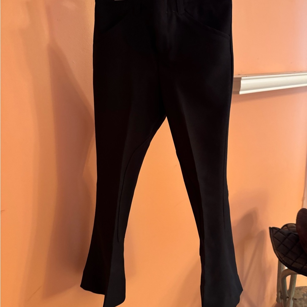 Girls’ Black Flared Riding Pants - 4R